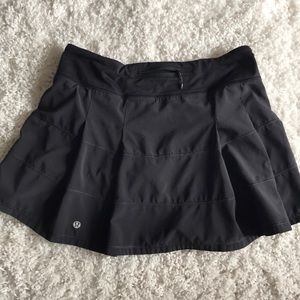 Lululemon black workout skirt!